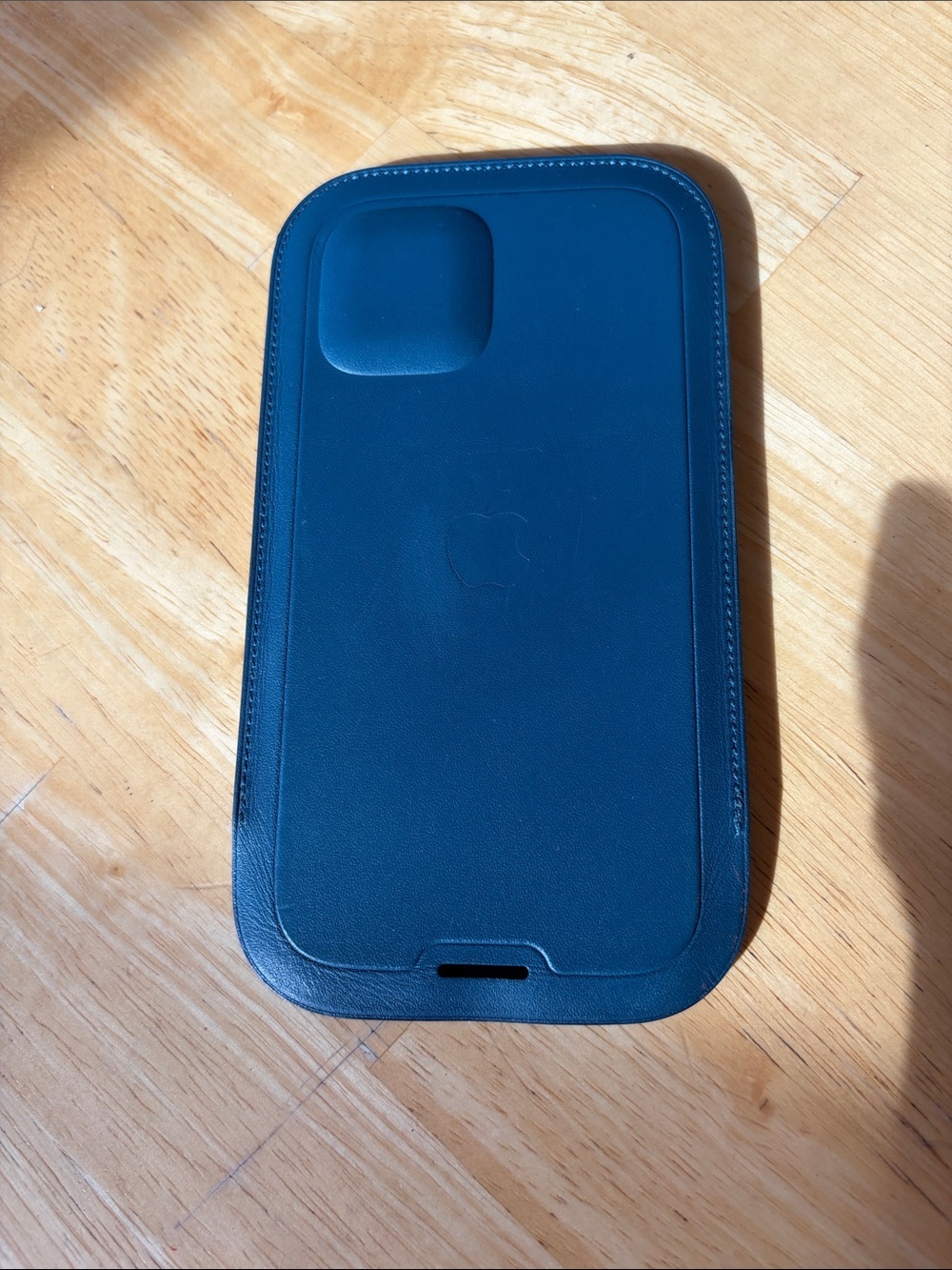 Apple iPhone 12 and 12 Pro MagSafe Leather Battery Case in Teal Blue